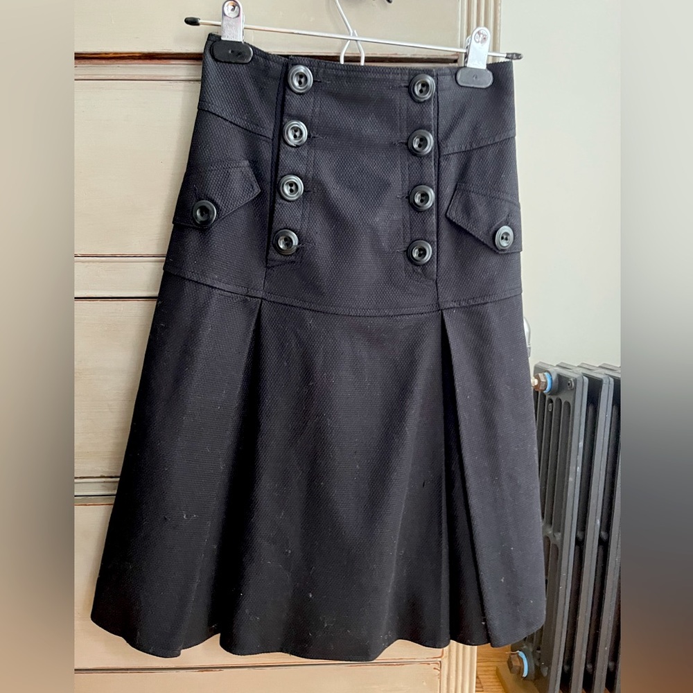 Nanette Lepore high-waisted black skirt